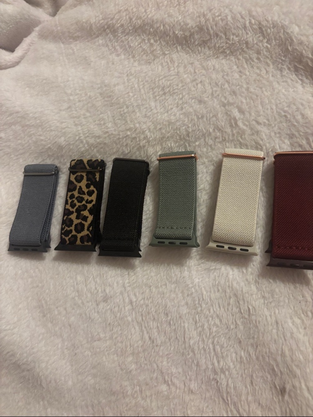 Assorted Fabric Watch Bands - Neutral & Patterned Set